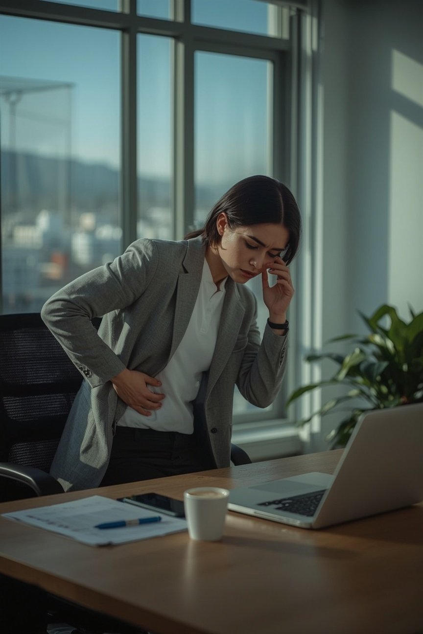Office Workers in Burnaby: Why Lower Back Pain and Belly Fat Often Come Together